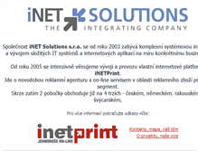 Tablet Screenshot of inetsolutions.cz